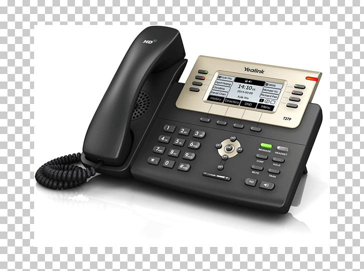 Yealink SIP-T27G VoIP Phone Telephone Yealink SIP-T27P Enterprise HD IP Phone Session Initiation Protocol PNG, Clipart, Answering Machine, Corde, Electronic Instrument, Electronics, Home Business Phones Free PNG Download