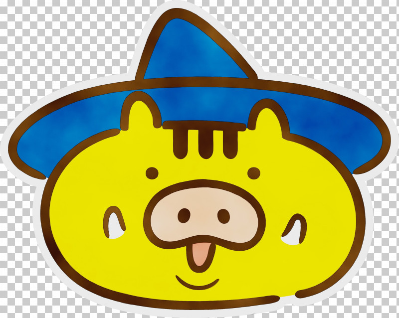 Cartoon Yellow Smiley Snout Headgear PNG, Clipart, Booo, Cartoon, Happy Halloween, Headgear, Paint Free PNG Download