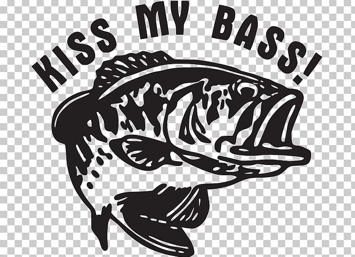 bass fish black and white