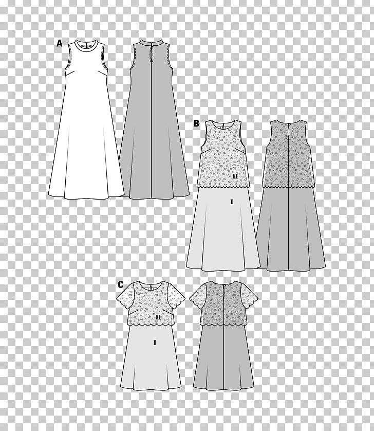 Dress Burda Style Textile Clothing Pattern PNG, Clipart, Aline, Black And White, Burda Style, Clothes Hanger, Clothing Free PNG Download