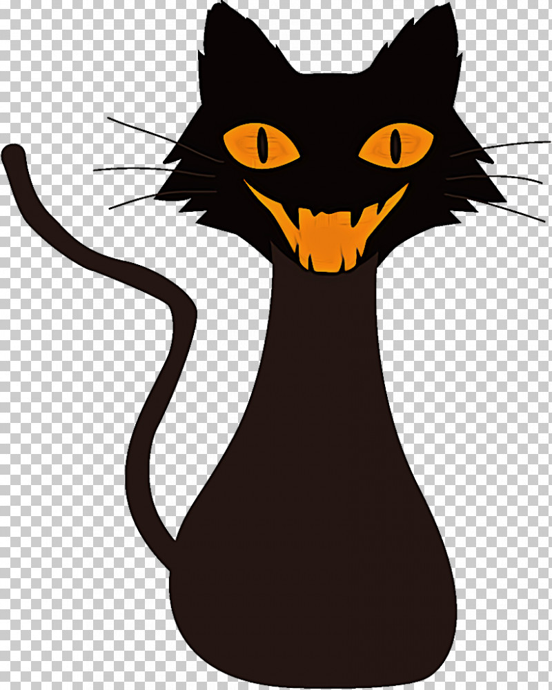 Black Cat Halloween Cat PNG, Clipart, Black Cat, Cartoon, Cat, Halloween,  Small To Mediumsized Cats Free