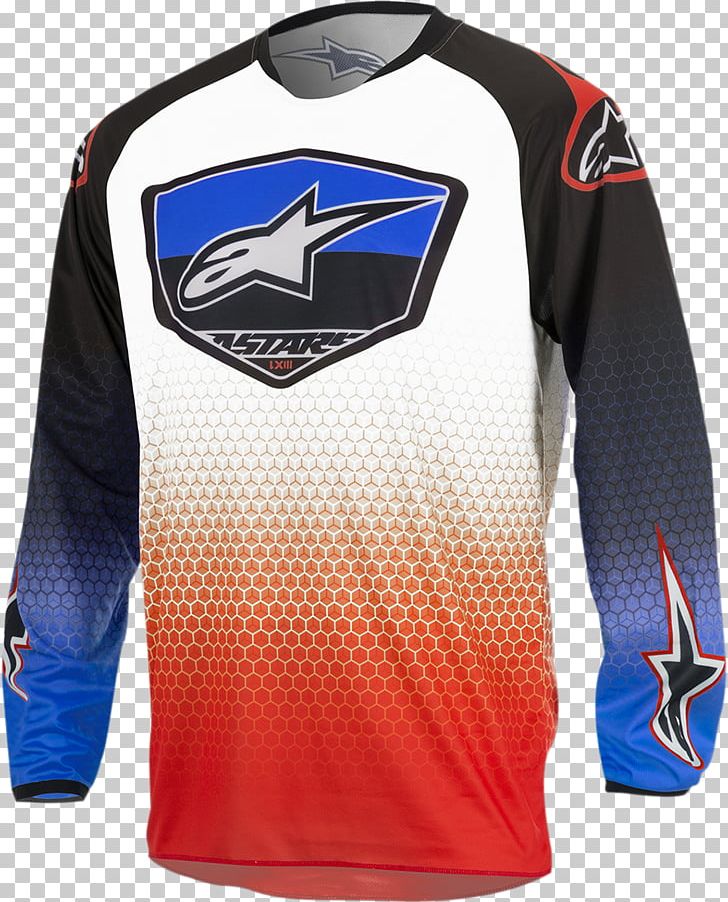 Alpinestars Cycling Jersey Motocross Clothing PNG, Clipart, 2017, Active Shirt, Alpinestars, Blue, Brand Free PNG Download