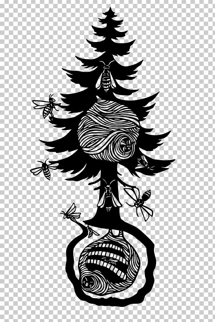 Visual Arts Drawing Tree PNG, Clipart, Art, Black And White, Christmas Decoration, Christmas Tree, Conifer Free PNG Download