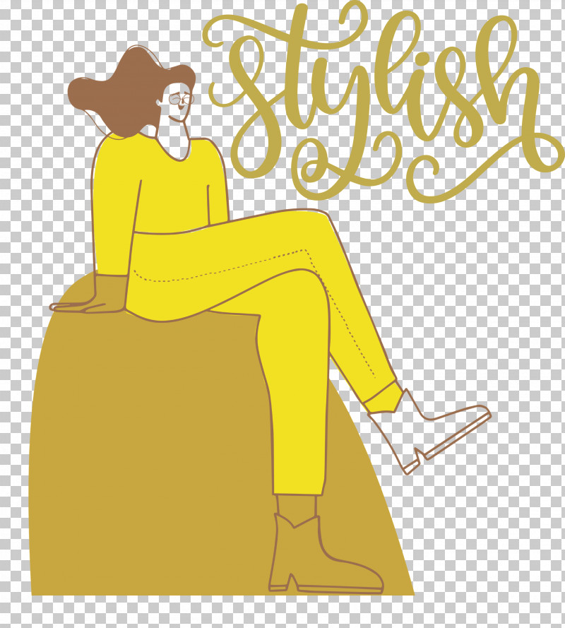 Stylish Fashion Style PNG, Clipart, Behavior, Cartoon, Fashion, Furniture, Happiness Free PNG Download