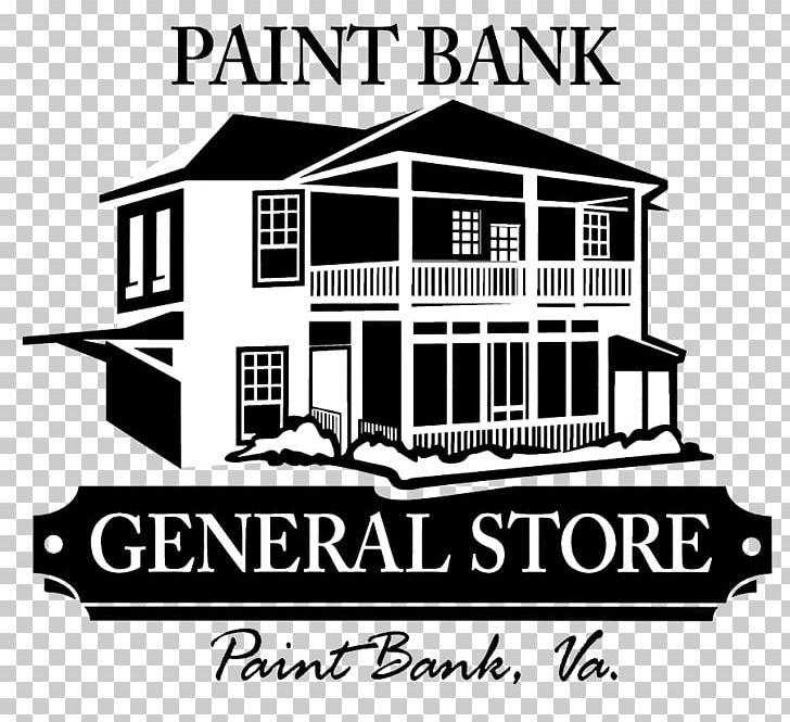 Paint Bank General Store Potts Creek Dairy Shopping Swinging Bridge PNG, Clipart, Black And White, Brand, Building, Dairy, Elevation Free PNG Download
