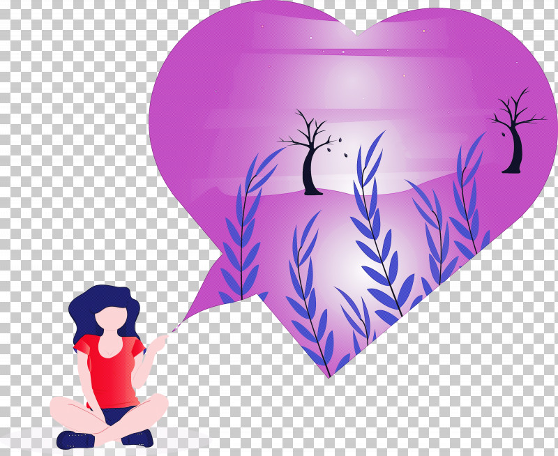 Heart Purple Violet Love PNG, Clipart, Abstract, Cartoon, Girl, Heart, Love Free PNG Download