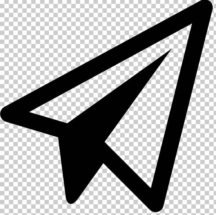 Airplane Paper Plane Computer Icons PNG, Clipart, Airplane, Angle, Black And White, Computer Icons, Download Free PNG Download