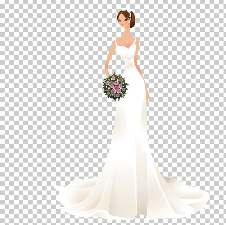 Contemporary Western Wedding Dress Bride PNG, Clipart, Adobe Illustrator, Animation, Bridal Clothing, Encapsulated Postscript, Flower Free PNG Download