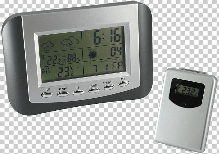 Weather Station Radio Clock Atmospheric Pressure Thermometer PNG, Clipart, Atmospheric Pressure, Clock, Comfort, Electronics, Funk Free PNG Download
