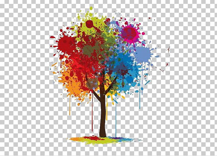 Graphic Design Tree Graphic Arts PNG, Clipart, Abstract Art, Acrylic Paint, Art, Branch, Color Free PNG Download