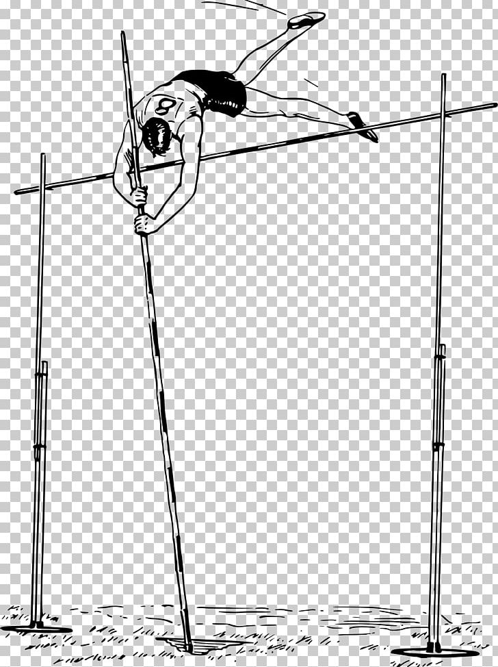 Pole Vault Track & Field Computer Icons PNG, Clipart, Angle, Area, Artwork, Athlete, Black And White Free PNG Download