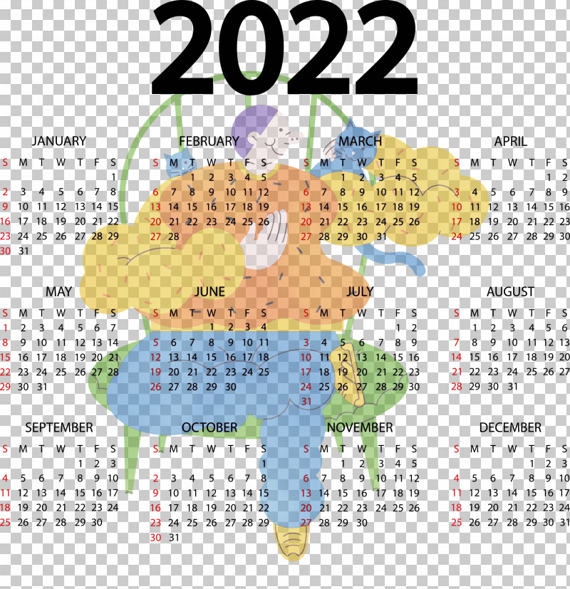 Calendar System 2022 Calendar Year Sunday Week PNG, Clipart, Annual Calendar, Calendar System, Calendar Year, Paint, Sunday Free PNG Download