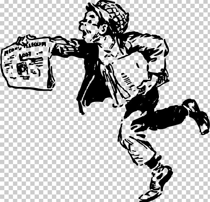 Paperboy Newspaper Drawing PNG, Clipart, Artwork, Black, Black And White, Cartoon, Comics Artist Free PNG Download