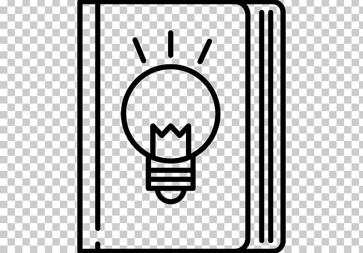 Incandescent Light Bulb Book Computer Icons PNG, Clipart, Angle, Area, Black, Black And White, Book Free PNG Download
