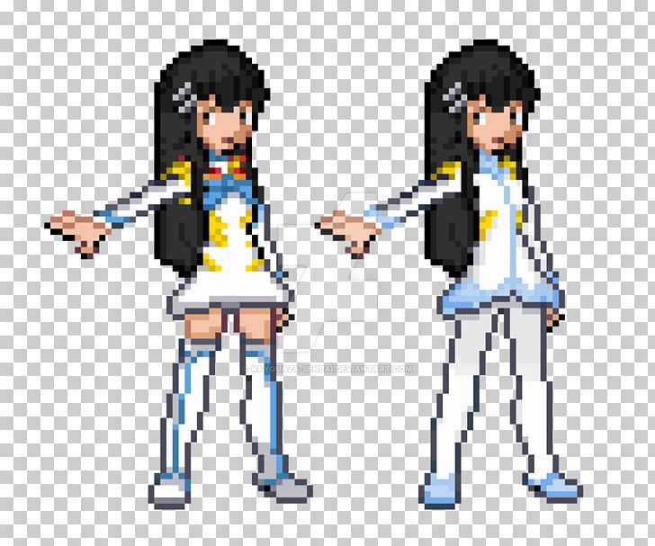 Pixel Art Satsuki Kiryuin Character Digital Art PNG, Clipart, Art, Cartoon, Character, Deviantart, Digital Art Free PNG Download