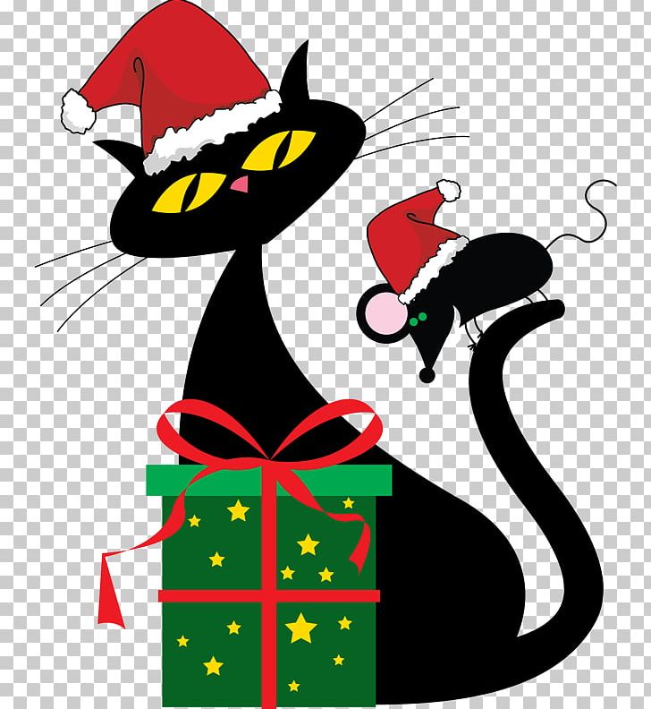 Cat Kitten Santa Claus Christmas PNG, Clipart, Art, Black Cat, Can Stock Photo, Cartoon, Cat Free PNG Download