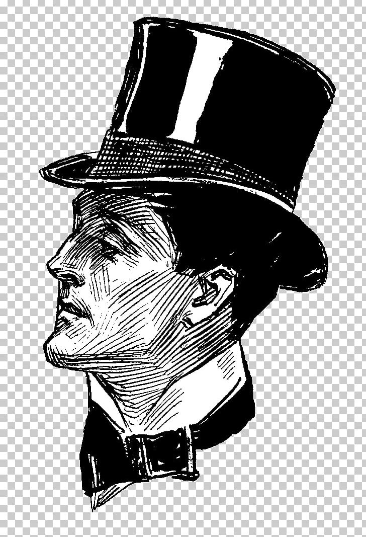 Victorian Era Bowler Hat Drawing PNG, Clipart, Antique, Art, Beard, Black And White, Bowler Hat Free PNG Download