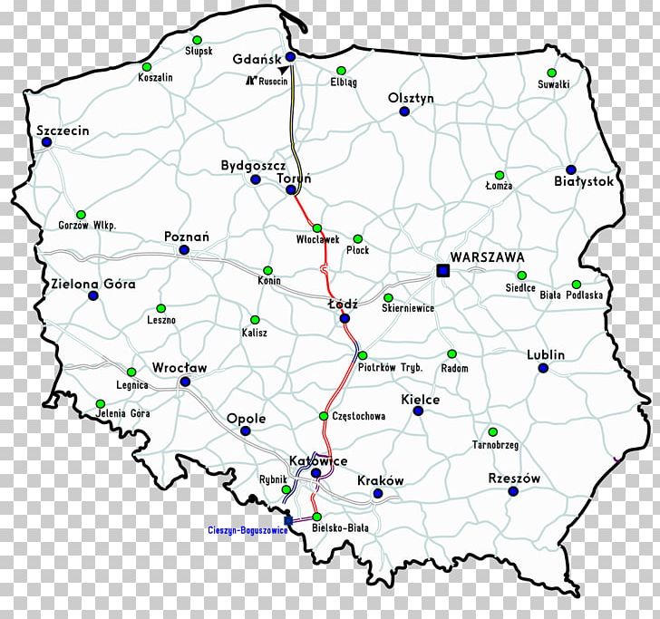 National Road 25 A4 Autostrada Kalisz Szczecin Konin PNG, Clipart, A4 Autostrada, Area, Gpclass Road, Kalisz, Konin Free PNG Download