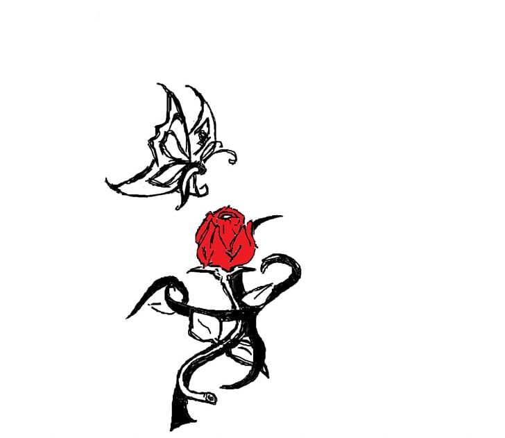 Tattoo Rose Tribe Flower PNG, Clipart, Artwork, Black And White, Body Painting, Branch, Butterfly Free PNG Download