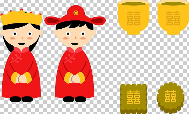 Chinese Marriage Bride PNG, Clipart, Bridegroom, Cartoon, Child, Chinese, Chinese New Year Free PNG Download