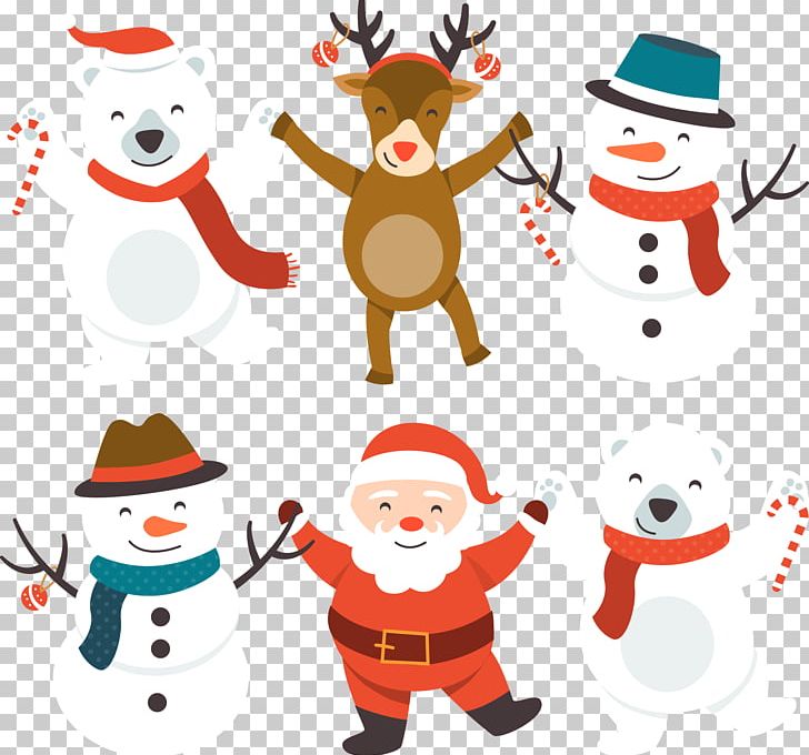 Santa Claus Bear Christmas Snowman PNG, Clipart, Art, Bear, Cartoon, Christmas, Christmas Card Free PNG Download