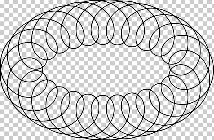 Roulette Circle Spirograph Epitrochoid Point PNG, Clipart, Angle, Area, Basket, Black And White, Circle Free PNG Download