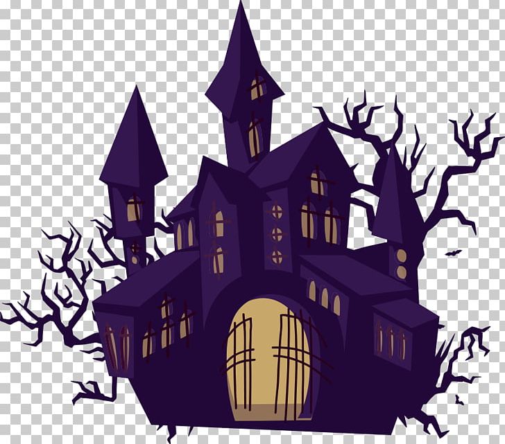 Halloween Color Haunted House PNG, Clipart,  Free PNG Download