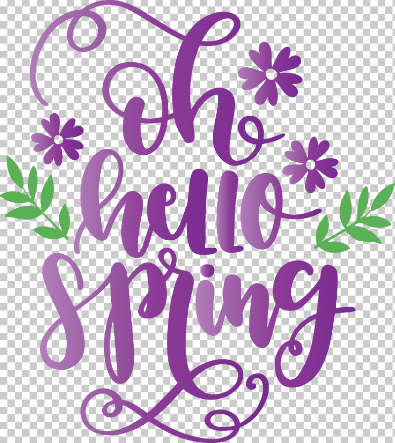 Hello Spring Spring PNG, Clipart, Hello Spring, Plant, Purple, Spring, Text Free PNG Download