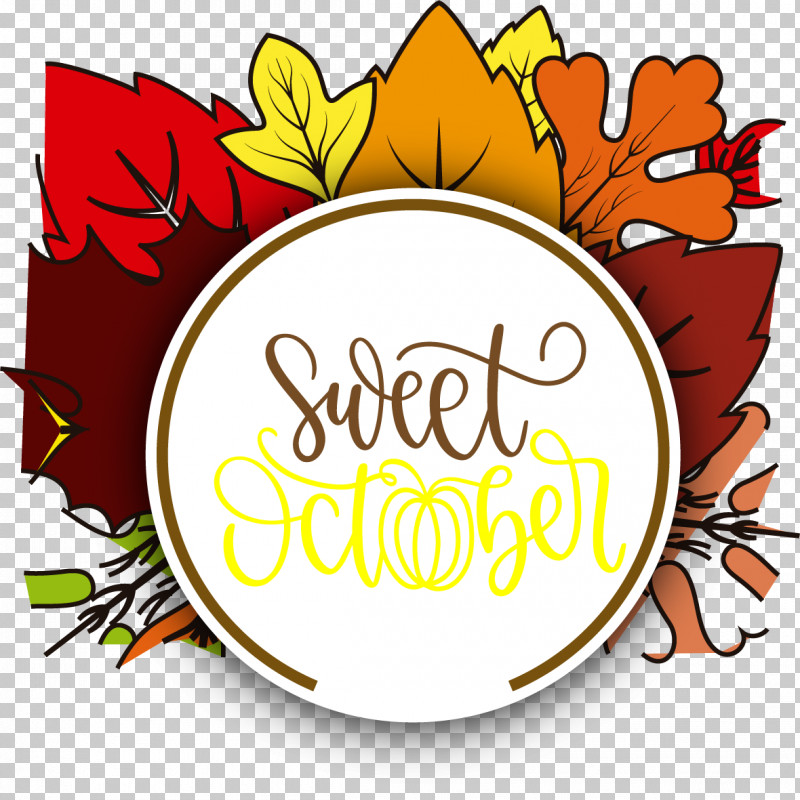 Sweet October October Autumn PNG, Clipart, Autumn, Fall, Floral Design, Fruit, Geometry Free PNG Download