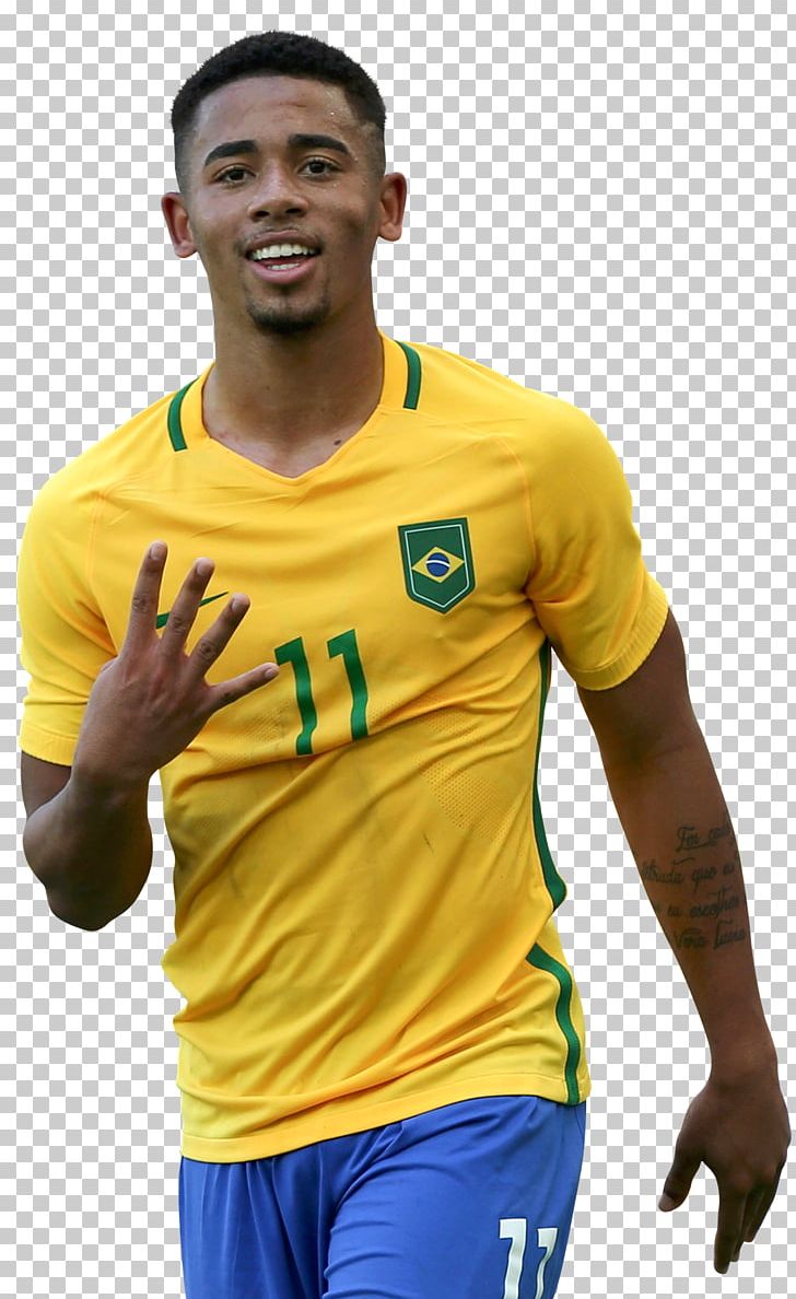 Gabriel Jesus Brazil National Football Team 2018 FIFA World Cup Manchester City F.C. PNG, Clipart, 2014 Fifa World Cup, 2018 Fifa World Cup, Arm, Brazil, Clothing Free PNG Download