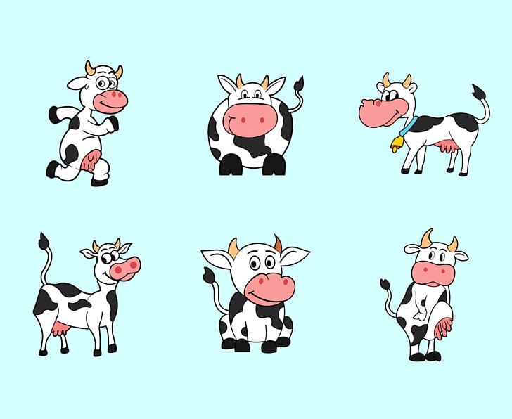 Dairy Cattle Cartoon PNG, Clipart, Animals, Art, Cartoon, Cattle, Cow Free PNG Download