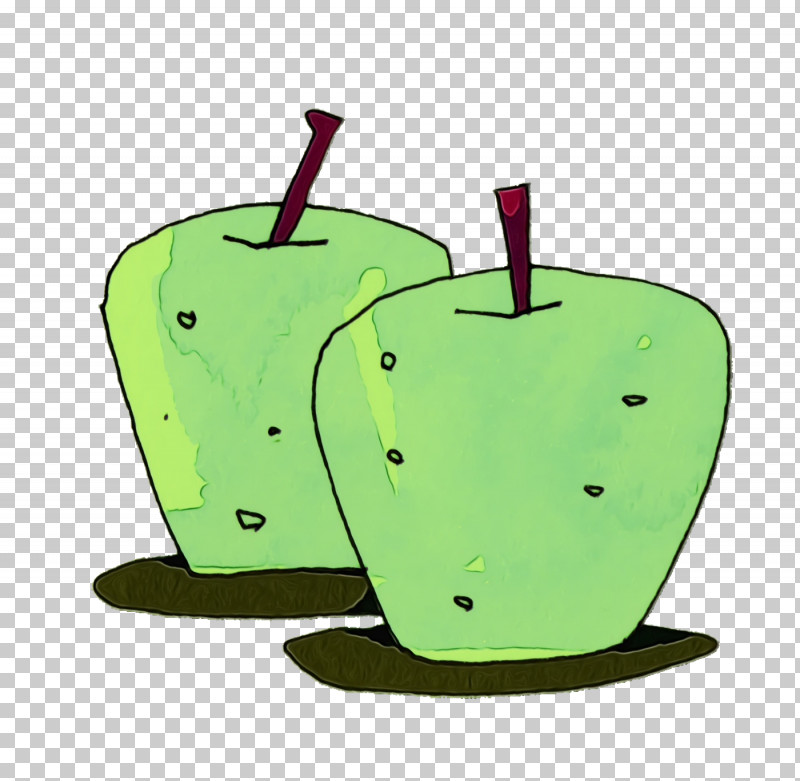 Green Fruit PNG, Clipart, Cartoon Fruit, Fruit, Green, Kawaii Fruit, Paint Free PNG Download