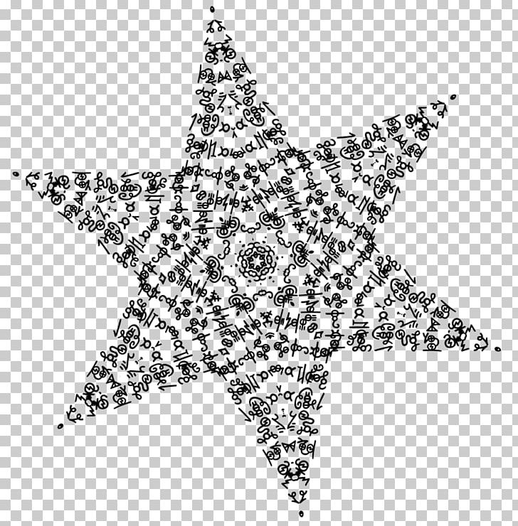 Snowflake Star Shape Line Art PNG, Clipart, Area, Art, Black, Black And White, Circle Free PNG Download