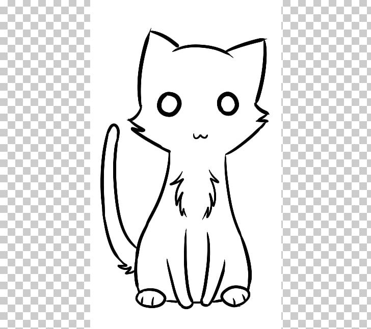 Kitten Cat Line Art Whiskers PNG, Clipart, Artwork, Black, Black, Carnivoran, Cat Like Mammal Free PNG Download