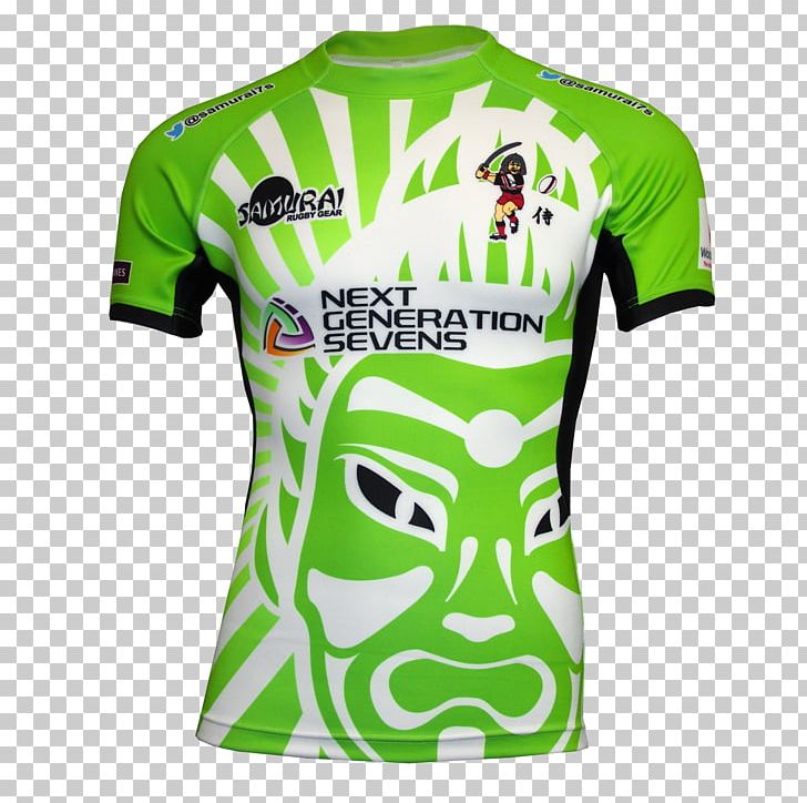 Jersey T-shirt Samurai Sportswear Rugby Shirt PNG, Clipart, Active Shirt, Best Of The Best, Brand, Clothing, Green Free PNG Download
