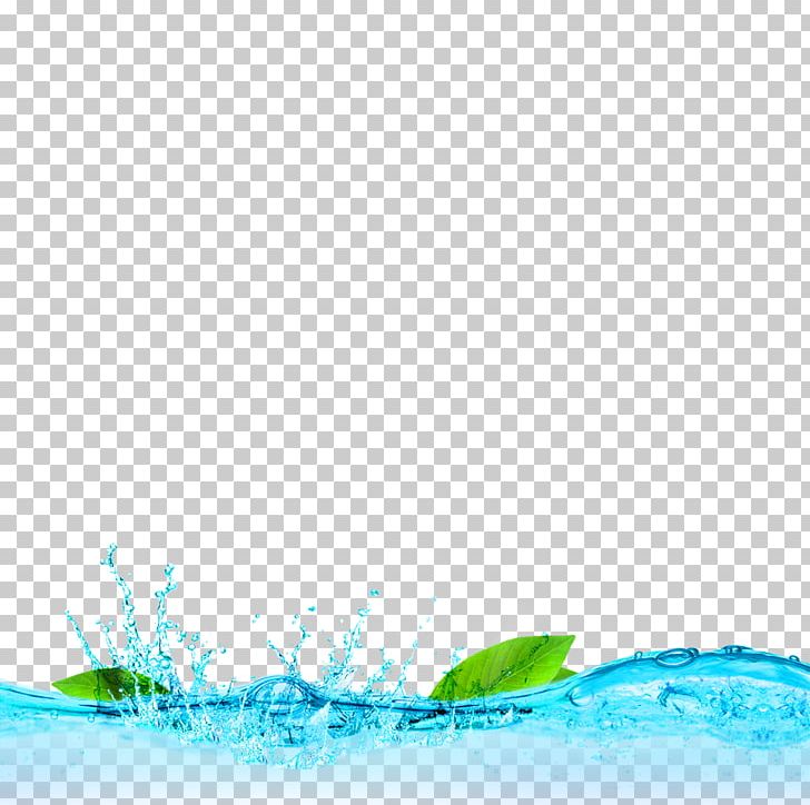 Blue Fresh Water Leaves Decorative Patterns PNG, Clipart, Bideh, Blue, Computer Wallpaper, Design, Drinking Water Free PNG Download
