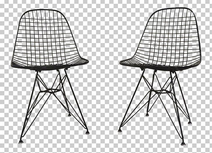 Wire Chair (DKR1) Eames Lounge Chair Table Charles And Ray Eames PNG, Clipart, 1950 S, Angle, Black And White, Chair, Chaise Longue Free PNG Download