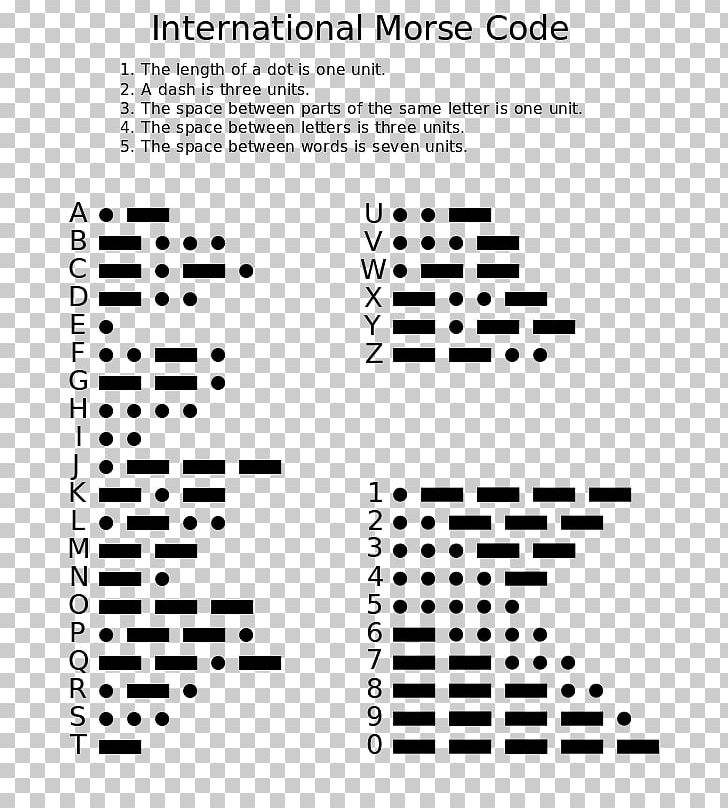 Morse Code Letter Information Message PNG, Clipart, Alphabet, Angle, Area, Black, Black And White Free PNG Download