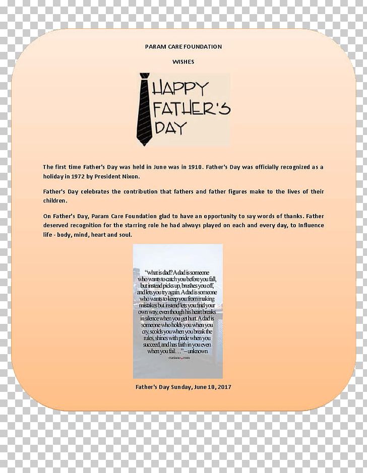 Father's Day ParamCARE Foundation Memorial Day Veterans Day June PNG, Clipart, Culture, Father, Fathers Day, Fathers Day, Holidays Free PNG Download