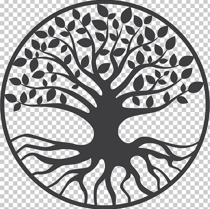 Yggdrasil Tree Of Life Drawing PNG, Clipart, Apv, Area, Art, Black And White, Circle Free PNG Download