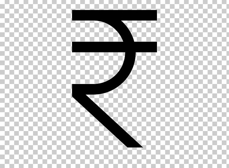 Indian Rupee Sign Currency Symbol PNG, Clipart, Angle, Area, At Sign, Black, Black And White Free PNG Download