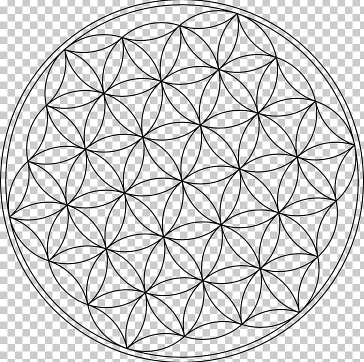 Overlapping Circles Grid Symbol Sacred Geometry PNG, Clipart, Area, Black And White, Circle, Clip Art, Disk Free PNG Download