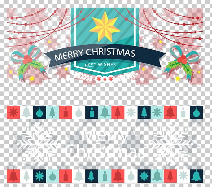 Color Flat Christmas Banners PNG, Clipart, Banner, Blue Ribbon, Brand, Clip Art, Colorful Background Free PNG Download