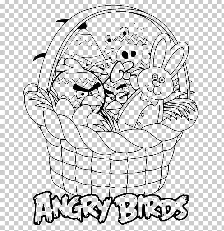 Easter Bunny Angry Birds Star Wars Easter Egg Coloring Book Easter Basket PNG, Clipart, Angle, Angry Birds Star Wars, Area, Art, Basket Free PNG Download
