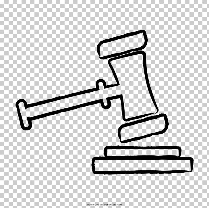 Coloring Book Drawing Hammer Judge Mallet PNG, Clipart, Angle, Animaatio, Area, Auto Part, Black And White Free PNG Download