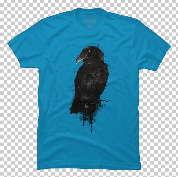 Printed T-shirt Top Common Raven PNG, Clipart, Alibabacom, Aliexpress, Aqua, Beak, Black Free PNG Download
