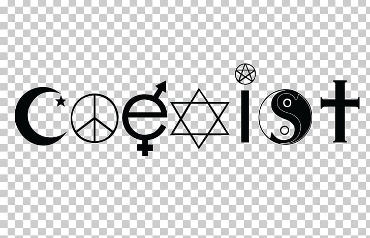 Coexist Logo Decal Brand Design PNG, Clipart, Angle, Area, Black, Black And White, Black M Free PNG Download