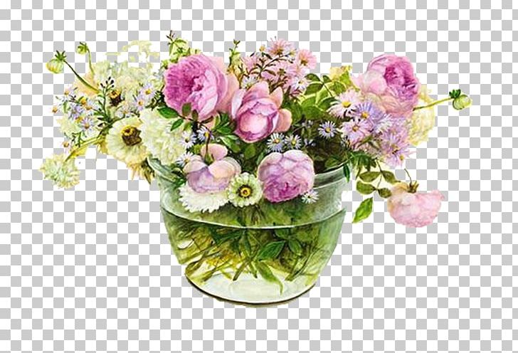 Garden Roses Vase Flower Bouquet Watercolor Painting PNG, Clipart, Artificial Flower, Color, Decorative, Decorative Material, Drawing Free PNG Download