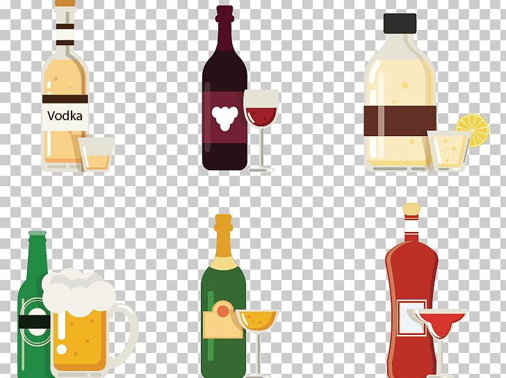 Wine Beer Vodka Alcoholic Beverage PNG, Clipart, Alcohol, Bottle, Bottled Water, Distilled Beverage, Download Free PNG Download
