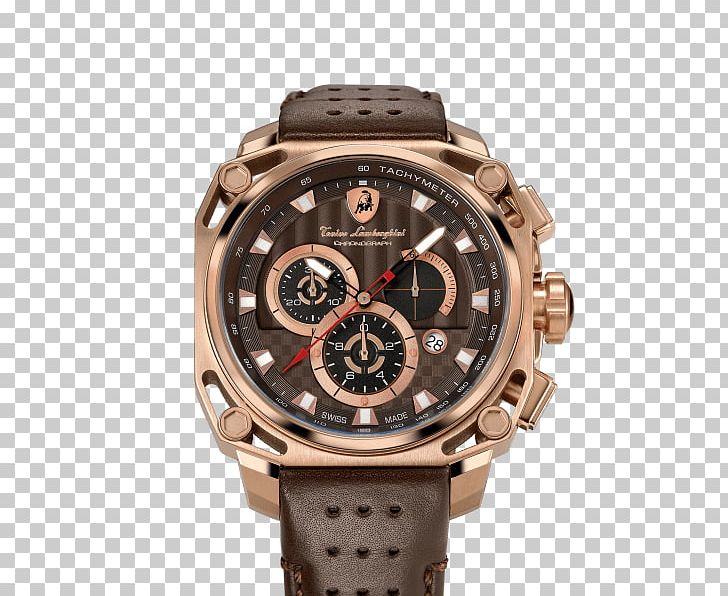 Watch Strap Lamborghini Chronograph PNG, Clipart, Accessories, Blancpain, Brand, Brown, Chronograph Free PNG Download